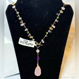 16 inch necklace. Gemstones. NWT